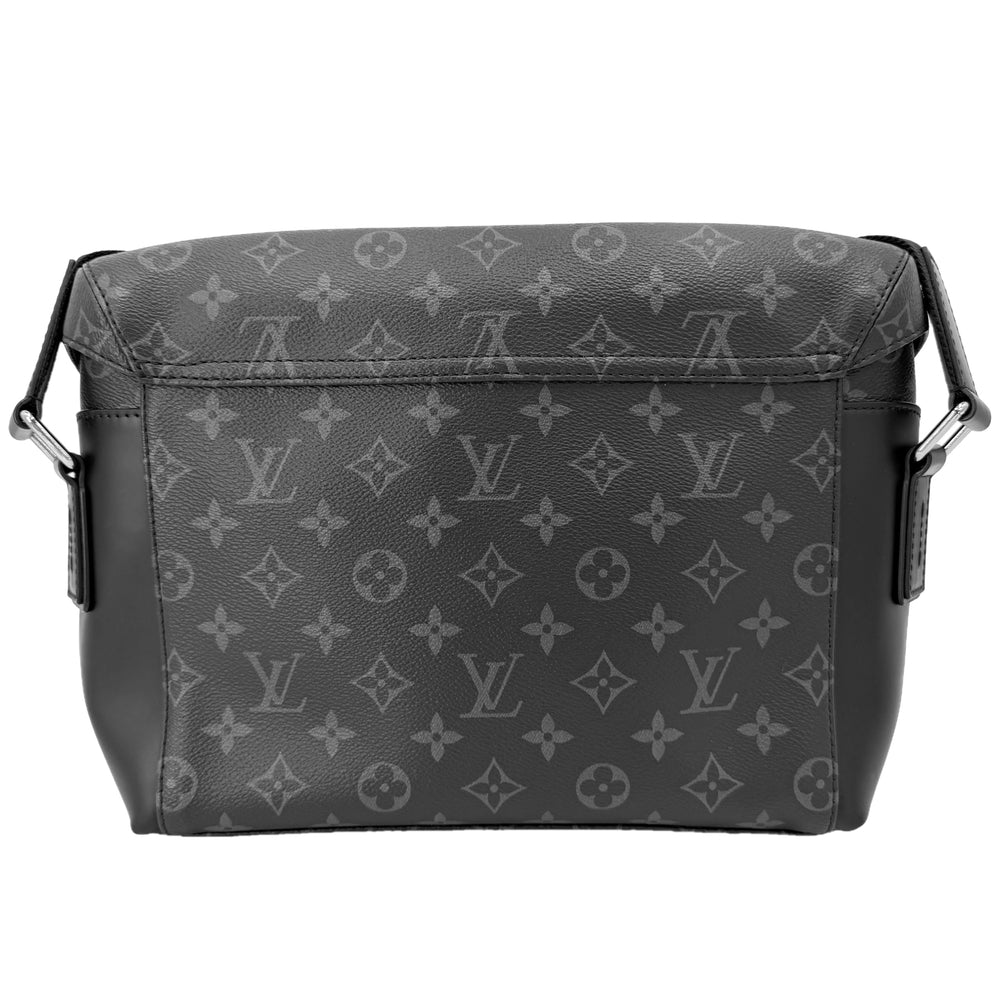 LOUIS VUITTON ルイヴィトン ショルダーバッグ モノグラムエクリプス メッセンジャー･ヴォワヤージュPM M40511 ブラック 黒 シルバー金具 メンズ【中古品】