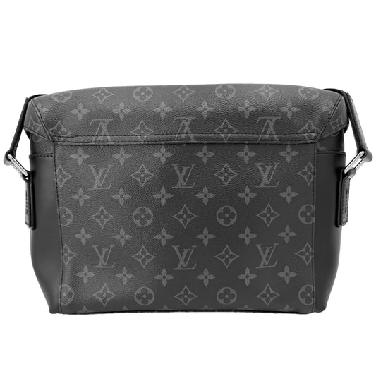 LOUIS VUITTON ルイヴィトン ショルダーバッグ モノグラムエクリプス メッセンジャー･ヴォワヤージュPM M40511 ブラック 黒 シルバー金具 メンズ【中古品】