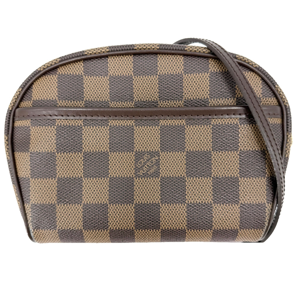 LOUIS VUITTON ルイヴィトン ショルダーバッグ ポシェットイパネマ N51296 ダミエキャンバス ブラウン 茶 ゴールド金具 レディース【中古品】