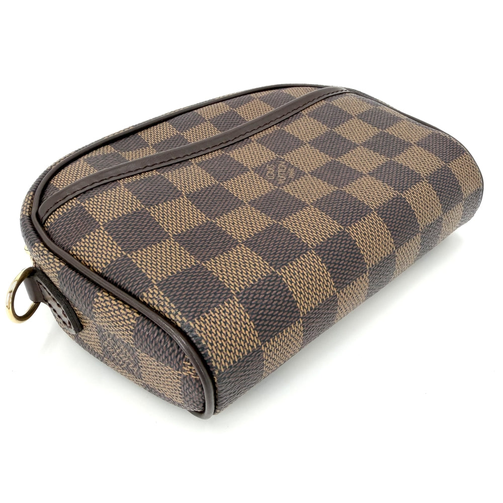 LOUIS VUITTON ルイヴィトン ショルダーバッグ ポシェットイパネマ N51296 ダミエキャンバス ブラウン 茶 ゴールド金具 レディース【中古品】
