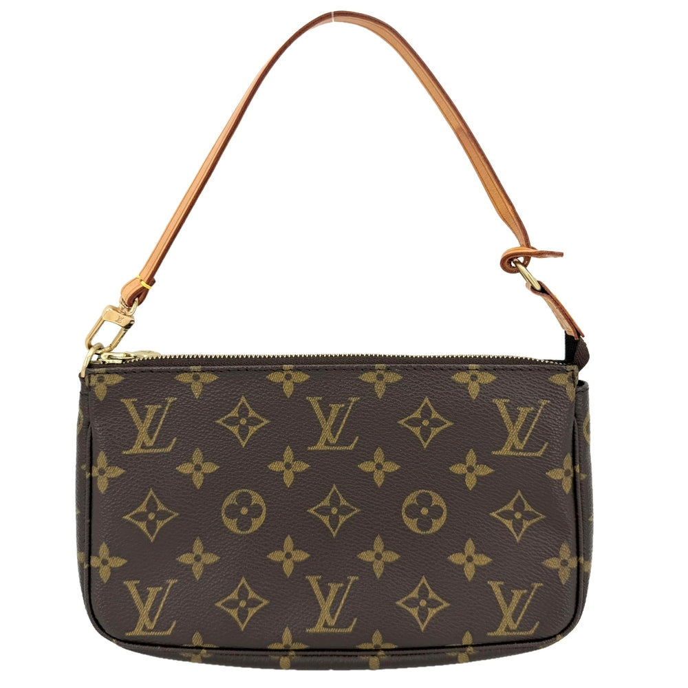 LOUIS VUITTON ルイヴィトン ハンドバッグ ポシェット アクセソワール アクセサリーポーチ M51980 モノグラムキャンバス ブラウン 茶 ゴールド金具 レディース【中古品】