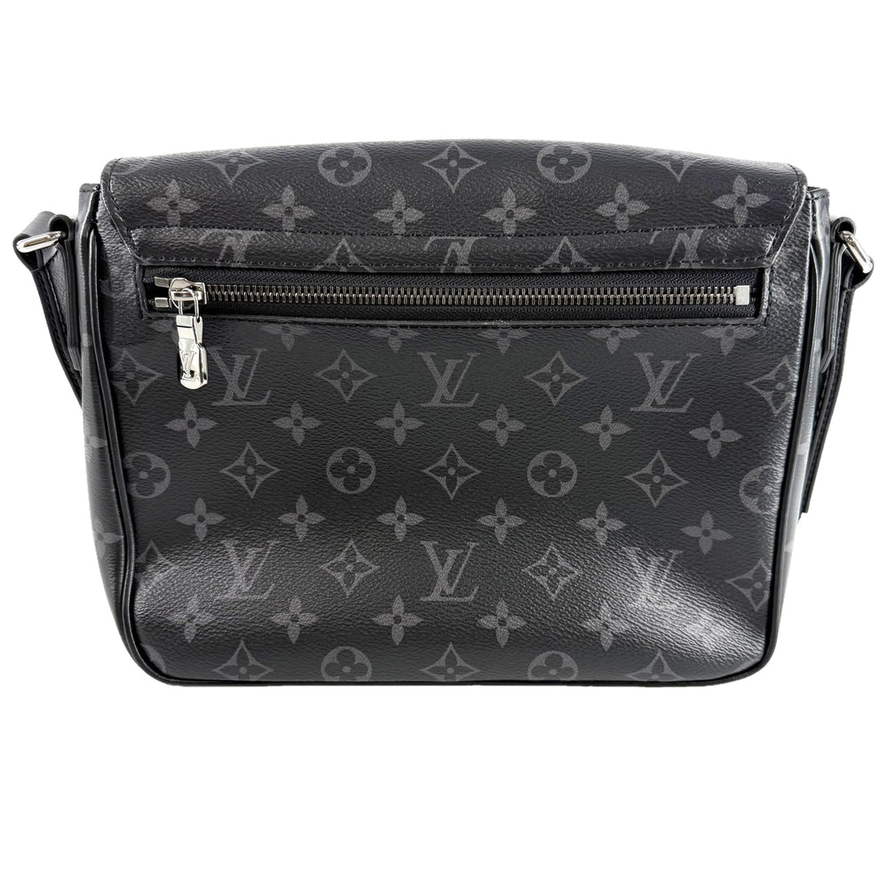 LOUIS VUITTON ルイヴィトン ショルダーバッグ モノグラムエクリプス ディストリクトPM NV3 メッセンジャーバッグ 鞄 かばん M46255 ブラック 黒 シルバー金具 メンズ【中古品】