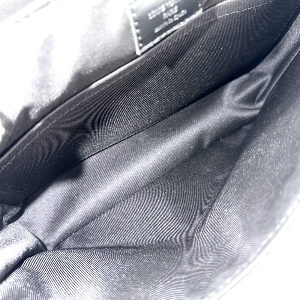 LOUIS VUITTON ルイヴィトン ショルダーバッグ モノグラムエクリプス ディストリクトPM NV3 メッセンジャーバッグ 鞄 かばん M46255 ブラック 黒 シルバー金具 メンズ【中古品】