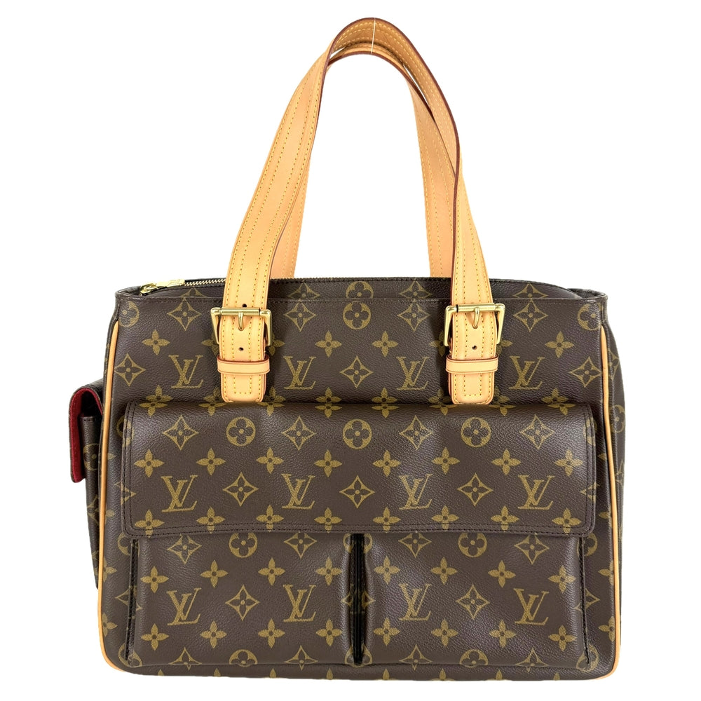 LOUIS VUITTON ルイヴィトン トートバッグ ミュルティプリシテ ハンドバッグ M51162 モノグラムキャンバス ブラウン 茶 ゴールド金具 レディース【中古品】