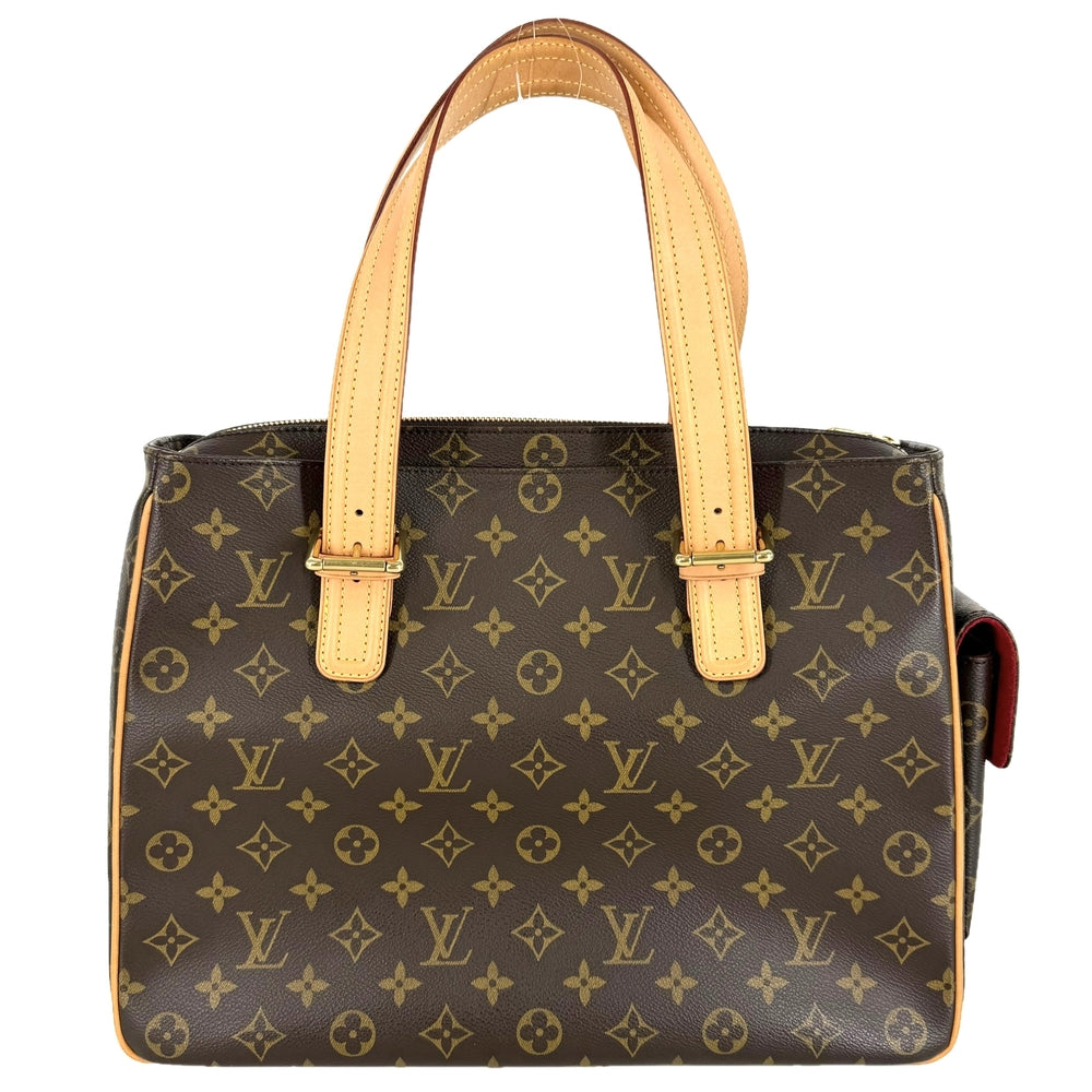 LOUIS VUITTON ルイヴィトン トートバッグ ミュルティプリシテ ハンドバッグ M51162 モノグラムキャンバス ブラウン 茶 ゴールド金具 レディース【中古品】