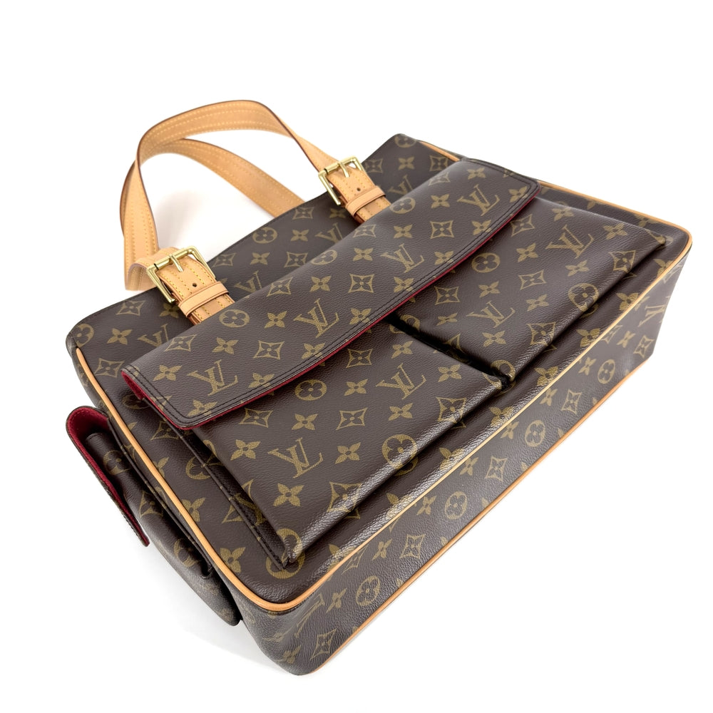LOUIS VUITTON ルイヴィトン トートバッグ ミュルティプリシテ ハンドバッグ M51162 モノグラムキャンバス ブラウン 茶 ゴールド金具 レディース【中古品】