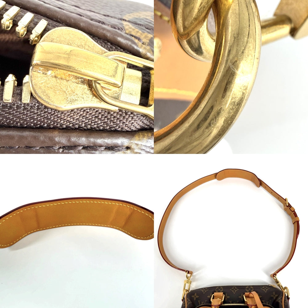 LOUIS VUITTON ルイヴィトン 2WAY キーポル･カーゴ 25 ハンドバッグ ショルダーバッグ M14981 モノグラムキャンバス ブラウン 茶 ゴールド金具 メンズ【中古品】
