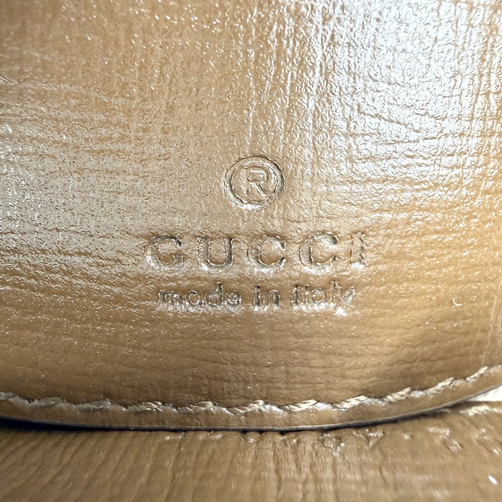 GUCCI グッチ 2WAY ジャッキー1961 ミニホーボーバッグ ハンドバッグ ショルダーバッグ シェリーライン 637092 GGスプリームキャンバス レザー ベージュ ブラウン 茶 ゴールド金具 レディース【中古品】
