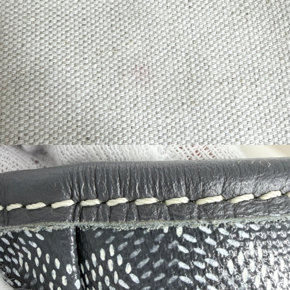 GOYARD ゴヤール トートバッグ サンルイPM ハンドバッグ ポーチ付き コーティングキャンバス レザー グレー シルバー金具 レディース【中古品】