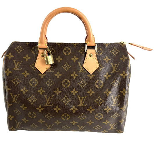 LOUIS VUITTON ルイヴィトン ハンドバッグ モノグラム スピーディ30 ミニボストンバッグ ハンドバッグ Speedy30 M41526 ブラウン 茶 ゴールド金具 レディース【中古品】