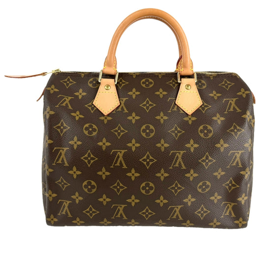 LOUIS VUITTON ルイヴィトン ハンドバッグ モノグラム スピーディ30 ミニボストンバッグ ハンドバッグ Speedy30 M41526 ブラウン 茶 ゴールド金具 レディース【中古品】