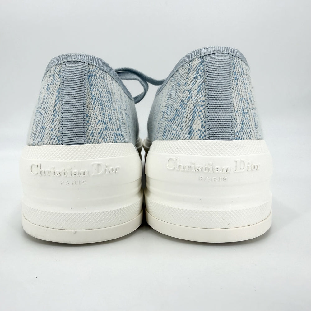 Christian Dior クリスチャンディオール スニーカー Walk'n'Dior プラットフォーム ローカット オブリーク シューズ 靴 42サイズ 厚底 ライトブルー ホワイト 白 メンズ【中古品】