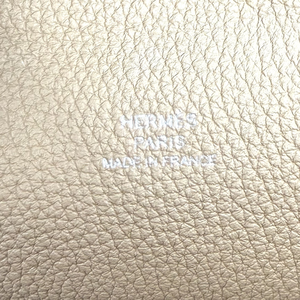 HERMES エルメス ショルダーバッグ ヴィドポッシュ ボディバッグ K刻印 トゴ ベージュ シルバー金具 メンズ 2025年【中古品】