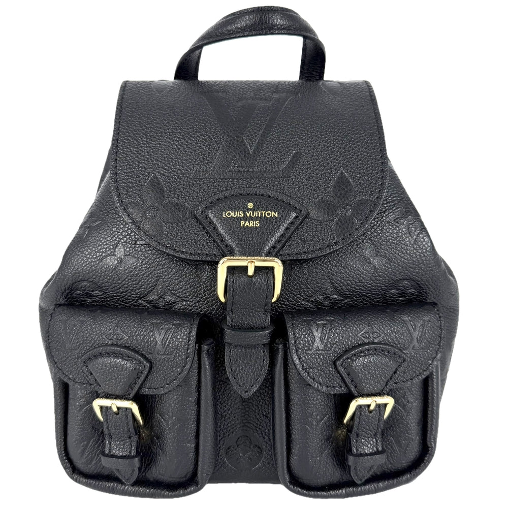 LOUIS VUITTON ルイヴィトン リュック バックアップ クロスボディバッグ バックパック M47072 モノグラム･アンプラント ブラック 黒 ゴールド金具 メンズ【中古品】