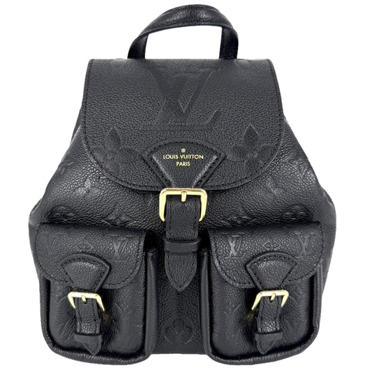 LOUIS VUITTON ルイヴィトン リュック バックアップ クロスボディバッグ バックパック M47072 モノグラム･アンプラント ブラック 黒 ゴールド金具 メンズ【中古品】