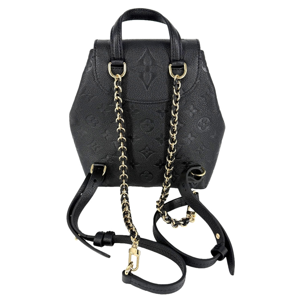 LOUIS VUITTON ルイヴィトン リュック バックアップ クロスボディバッグ バックパック M47072 モノグラム･アンプラント ブラック 黒 ゴールド金具 メンズ【中古品】