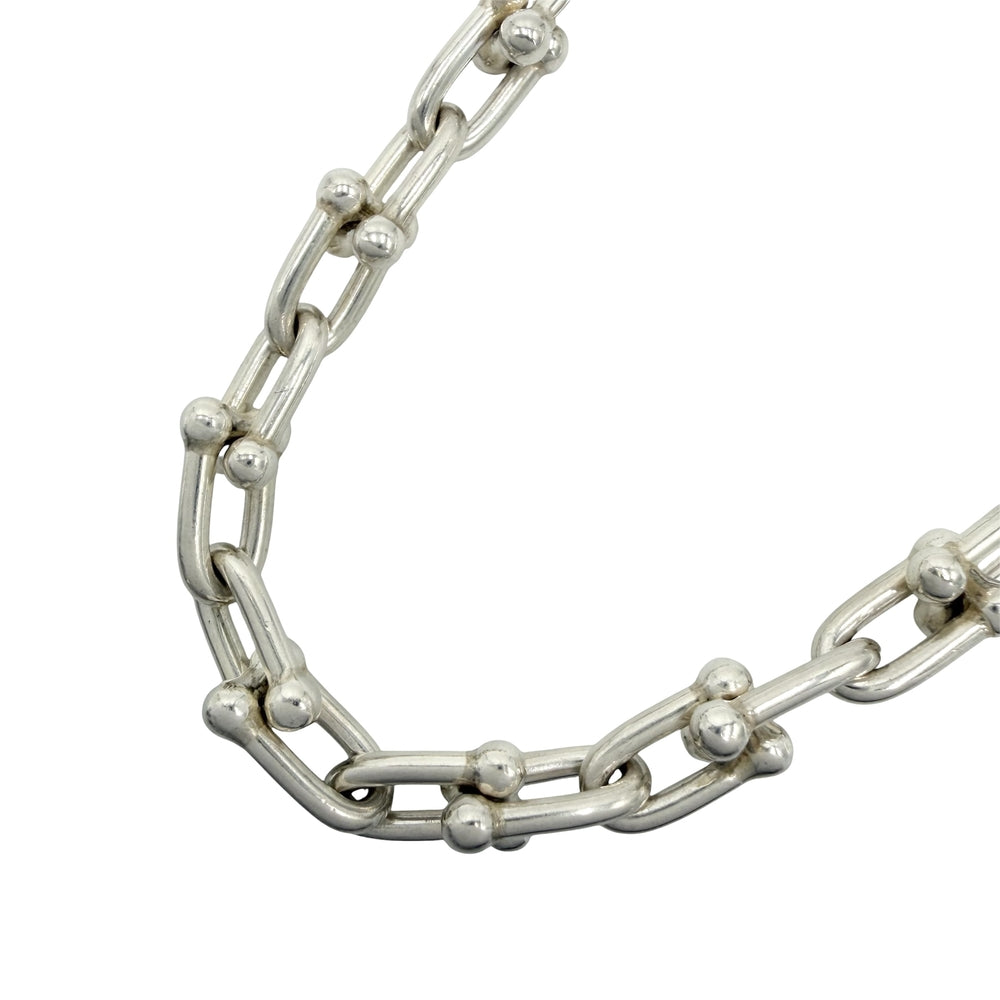 TIFFANY&Co. ティファニー ネックレス ハードウェア スモールリンク ジュエリー アクセサリー シルバー925 レディース 約47.1g【中古品】