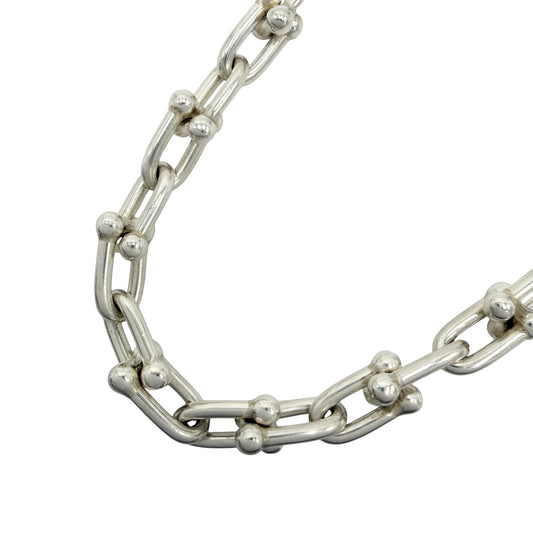 TIFFANY&Co. ティファニー ネックレス ハードウェア スモールリンク ジュエリー アクセサリー シルバー925 レディース 約47.1g【中古品】