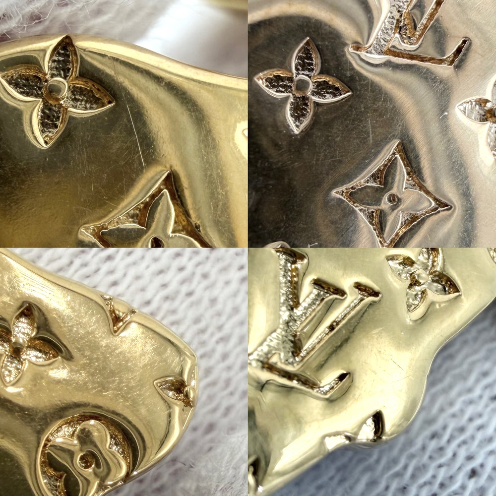 LOUIS VUITTON ルイヴィトン ペンダントトップ LVピザ ミディアムチャーム アクセサリー ラインストーン M03128 レディース 約14.7g【中古品】