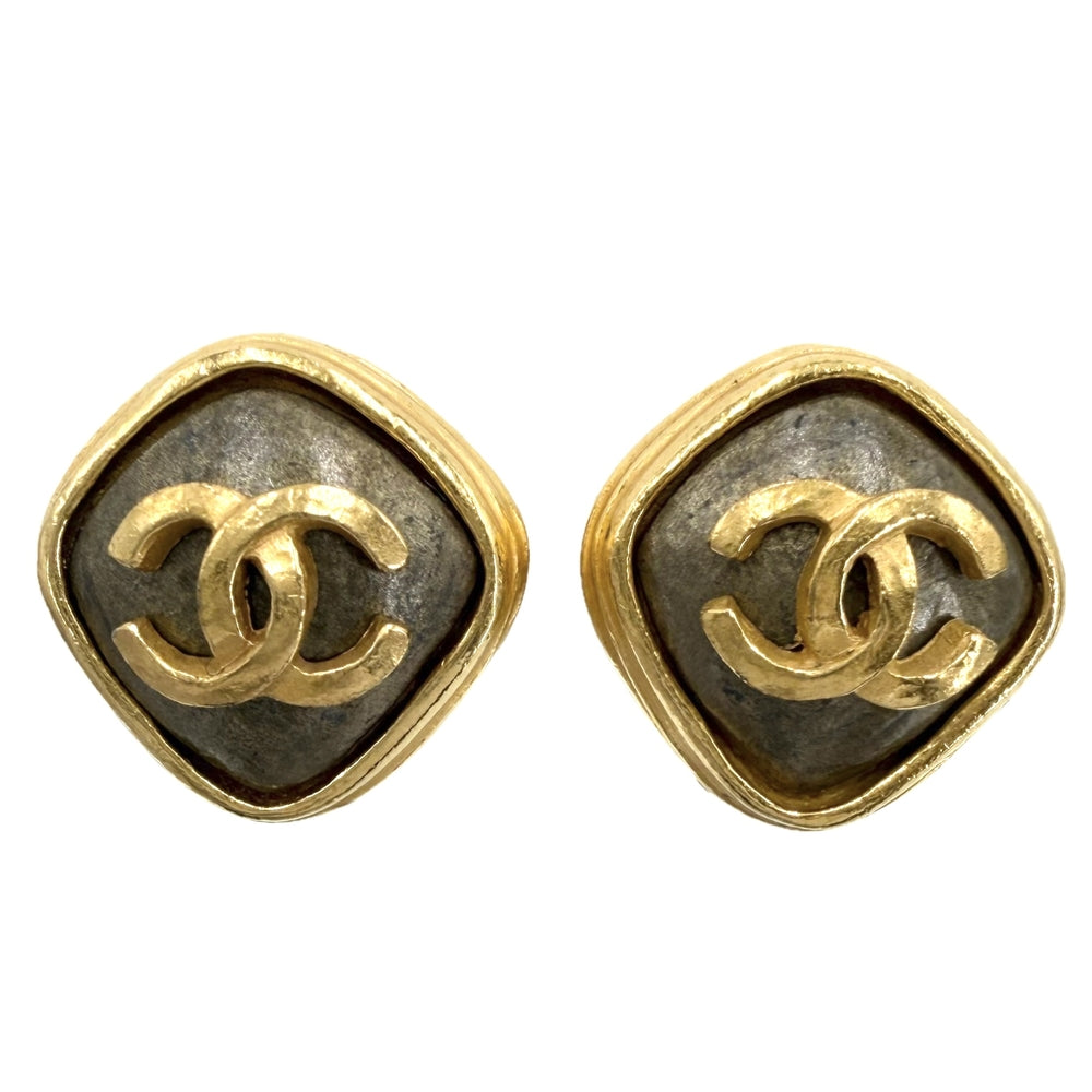 CHANEL シャネル イヤリング ココマーク サークル ヴィンテージ アクセサリー GP 97A ゴールド レディース 約20.5g 1997年【中古品】