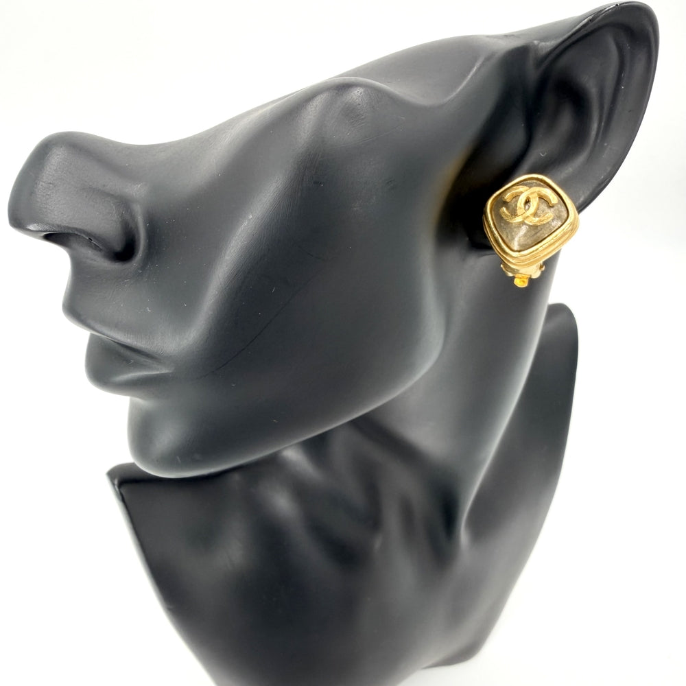 CHANEL シャネル イヤリング ココマーク サークル ヴィンテージ アクセサリー GP 97A ゴールド レディース 約20.5g 1997年【中古品】