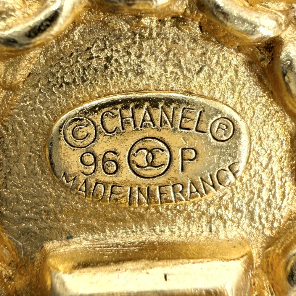 CHANEL シャネル イヤリング ココマーク サークル ヴィンテージ アクセサリー GP 96P ゴールド レディース 約9.3g 1996年【中古品】