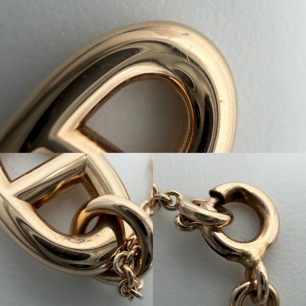 HERMES エルメス ネックレス シェーヌダンクル ファランドールPM アクセサリー ペンダント 18金PG Au750 K18ピンクゴールド ゴールド レディース 約5.3g【中古品】