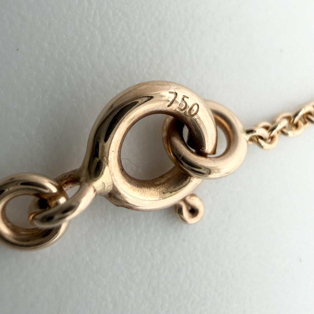 HERMES エルメス ネックレス シェーヌダンクル ファランドールPM アクセサリー ペンダント 18金PG Au750 K18ピンクゴールド ゴールド レディース 約5.3g【中古品】