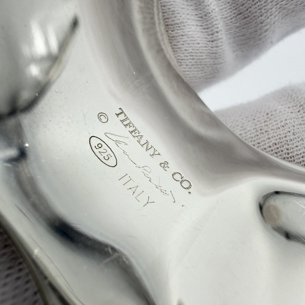 TIFFANY&Co. ティファニー バングル ボーン カフ エルサペレッティ アクセサリー ジュエリー ブレスレット シルバー925 ユニセックス 約54.1g【中古品】