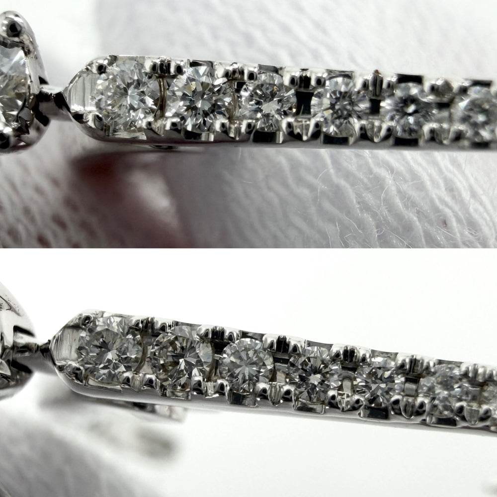 GRAFF グラフ ピアス パヴェ バタフライ ミニ ジュエリー アクセサリー Au750 18金WG K18ホワイトゴールド ダイヤモンド RGE1167 レディース 約6.5g【中古品】