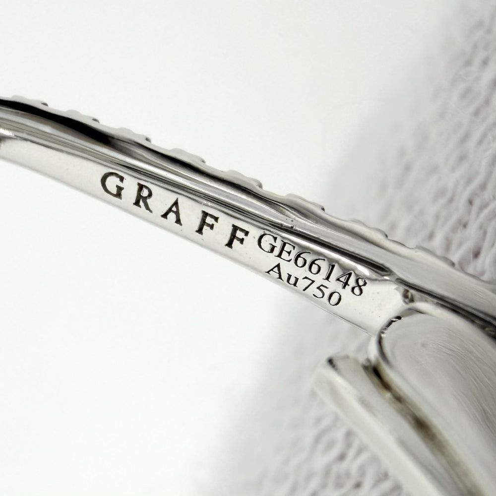GRAFF グラフ ピアス パヴェ バタフライ ミニ ジュエリー アクセサリー Au750 18金WG K18ホワイトゴールド ダイヤモンド RGE1167 レディース 約6.5g【中古品】