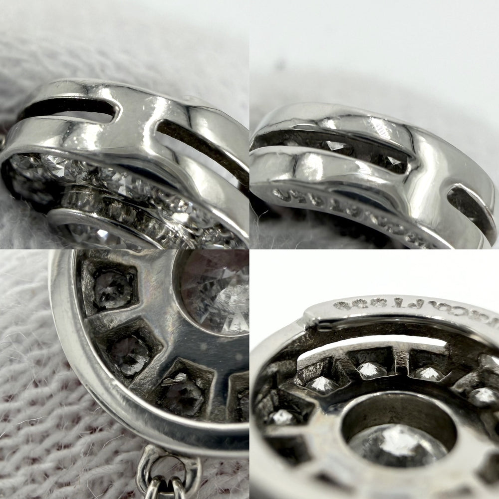 TIFFANY&Co. ティファニー ネックレス サークレット アクセサリー ジュエリー Pt950プラチナ ダイヤモンド レディース 約3.3g【中古品】