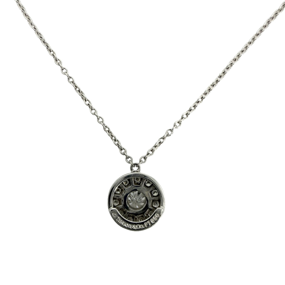 TIFFANY&Co. ティファニー ネックレス サークレット アクセサリー ジュエリー Pt950プラチナ ダイヤモンド レディース 約3.3g【中古品】