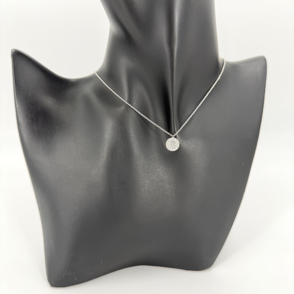 TIFFANY&Co. ティファニー ネックレス サークレット アクセサリー ジュエリー Pt950プラチナ ダイヤモンド レディース 約3.3g【中古品】