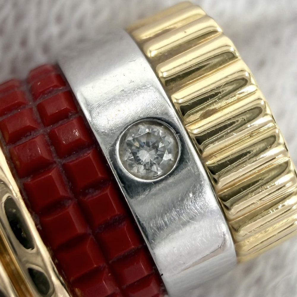 Boucheron ブシュロン ネックレス キャトルレッド スモール アクセサリー ペンダント ジュエリー Au750 18金YG K18イエローゴールド ダイヤモンド レディース 約5.2g【中古品】