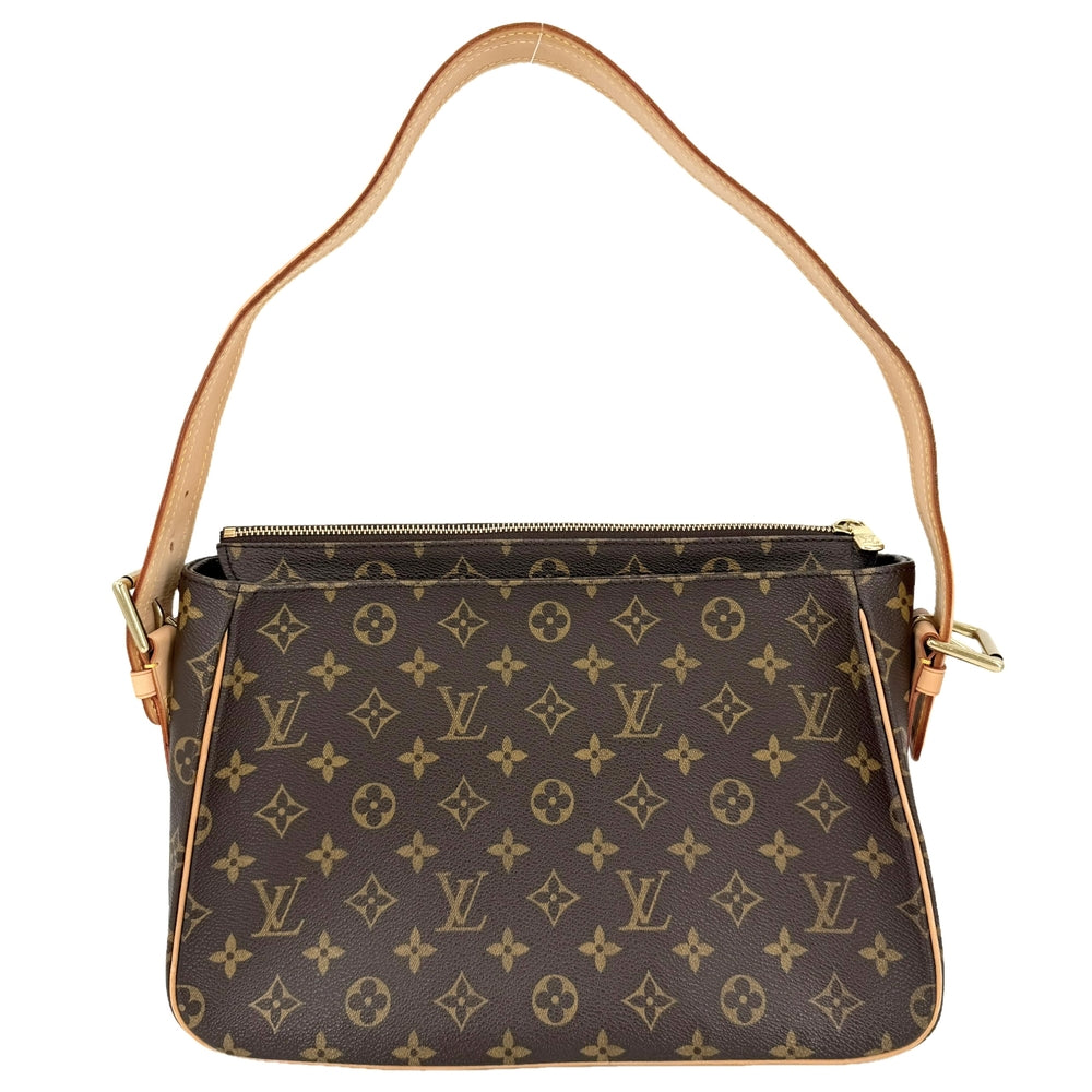 LOUIS VUITTON ルイヴィトン ショルダーバッグ ヴィバシテGM セミショルダーバッグ M51163 モノグラムキャンバス ブラウン 茶 ゴールド金具 レディース【中古品】