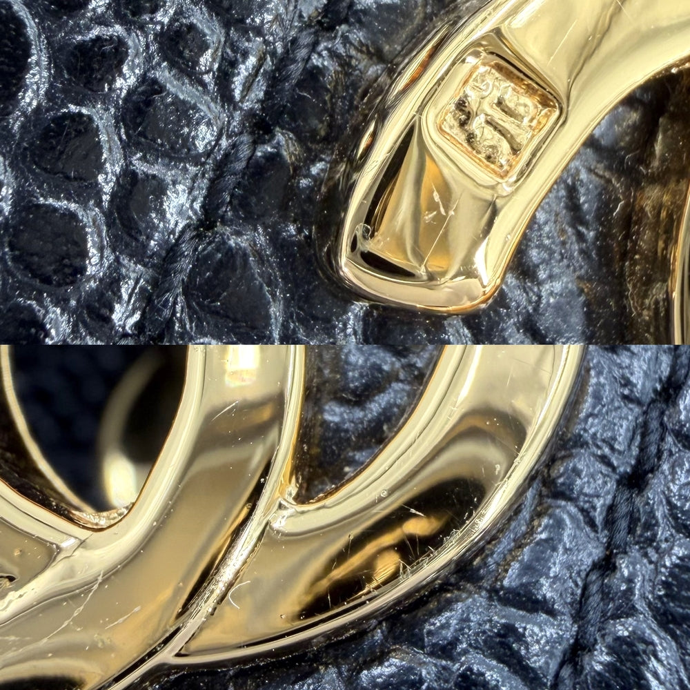 CHANEL シャネル ウエストバッグ マトラッセ ボディバッグ 小さめ ココマーク キャビアスキン ブラック 黒 ゴールド金具 レディース【中古品】