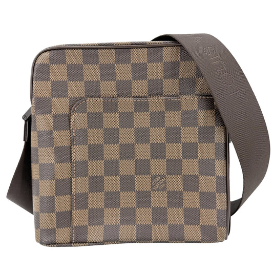 LOUIS VUITTON ルイヴィトン ショルダーバッグ オラフPM N41442 ダミエキャンバス ブラウン 茶 ゴールド金具 レディース【中古品】
