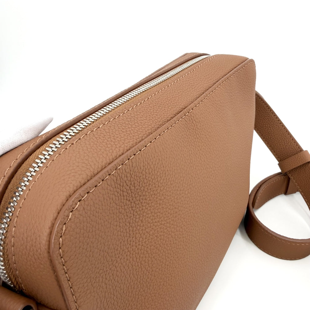 LOUIS VUITTON ルイヴィトン ショルダーバッグ LVアエログラム ボーディング･メッセンジャー M25981 レザー ブラウン 茶 シルバー金具 メンズ【中古品】