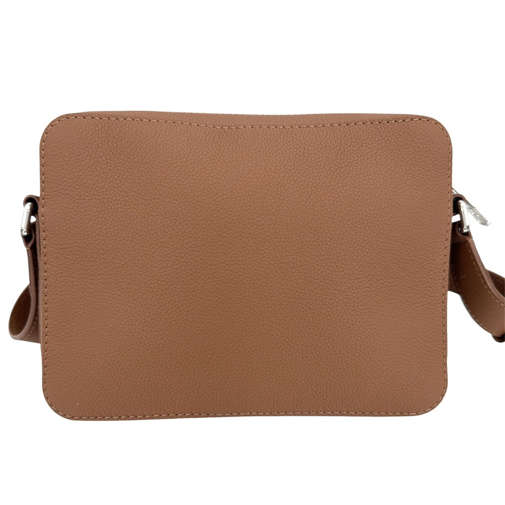 LOUIS VUITTON ルイヴィトン ショルダーバッグ LVアエログラム ボーディング･メッセンジャー M25981 レザー ブラウン 茶 シルバー金具 メンズ【中古品】