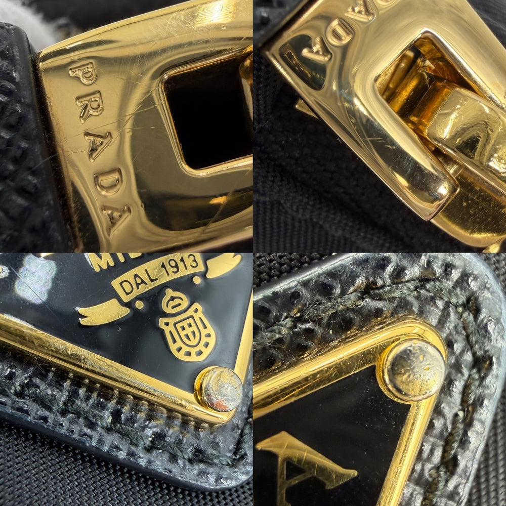 PRADA プラダ ハンドバッグ Re-Edition 2005 Re-Nylon ミニバッグ 1NE204 ナイロン ブラック 黒 ゴールド金具 レディース【中古品】