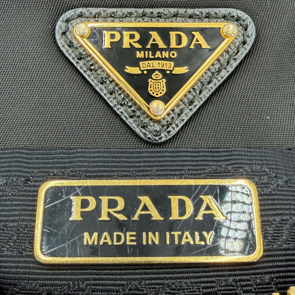 PRADA プラダ ハンドバッグ Re-Edition 2005 Re-Nylon ミニバッグ 1NE204 ナイロン ブラック 黒 ゴールド金具 レディース【中古品】