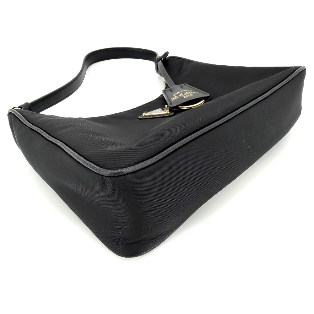 PRADA プラダ ハンドバッグ Re-Edition 2005 Re-Nylon ミニバッグ 1NE204 ナイロン ブラック 黒 ゴールド金具 レディース【中古品】