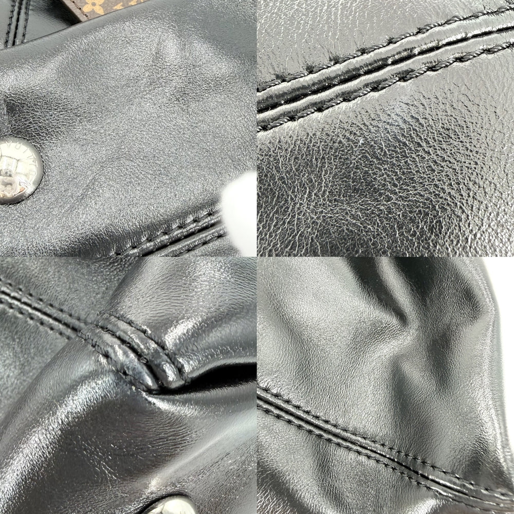 LOUIS VUITTON ルイヴィトン ショルダーバッグ LVバイブ キャリーオールEW ハンドバッグ 2WAY モノグラム M28160 レザー ブラック 黒 シルバー金具 レディース【中古品】