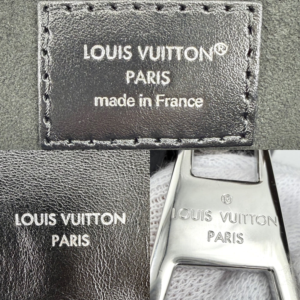 LOUIS VUITTON ルイヴィトン ショルダーバッグ LVバイブ キャリーオールEW ハンドバッグ 2WAY モノグラム M28160 レザー ブラック 黒 シルバー金具 レディース【中古品】