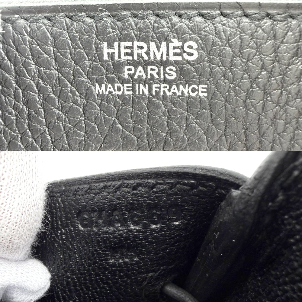 HERMES エルメス ハンドバッグ バーキン25 内縫い G刻印 トゴ ブラック系 シルバー金具 レディース 2026年【中古品】