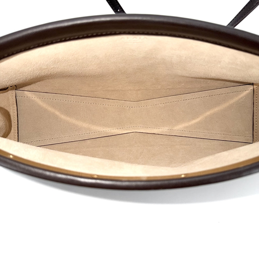 ショルダーバッグ ALAIA アライア ルクリック ミディアム イーストウエスト LE CLICK AA1S0S01430CA332 レザー ブラウン 茶 ゴールド金具 レディース【中古品】