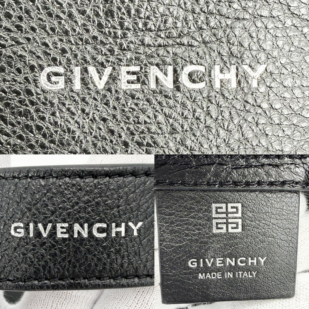 GIVENCHY ジバンシィ ショルダーバッグ ヴォワイユ― ミディアム ハンドバッグ 2WAY ジバンシー レザー ブラック 黒 ゴールド×シルバー金具 レディース【中古品】