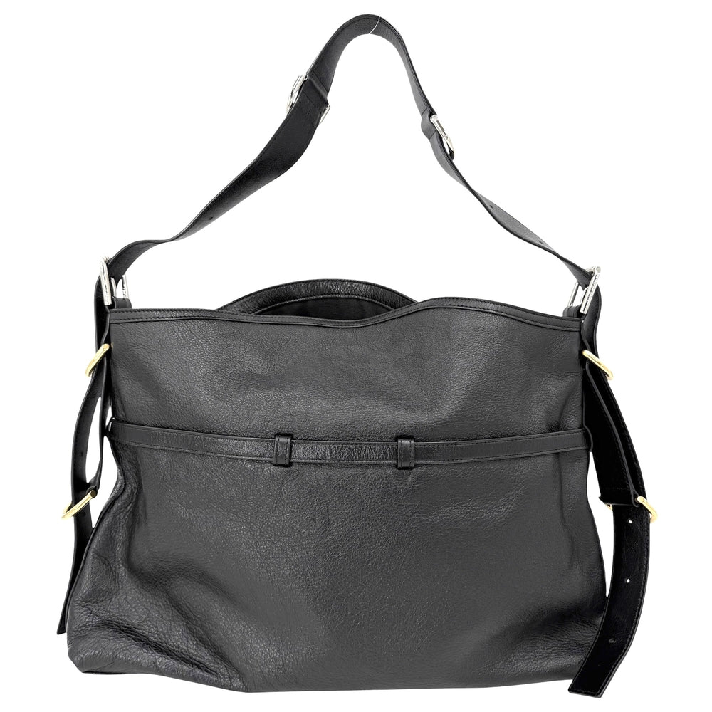 GIVENCHY ジバンシィ ショルダーバッグ ヴォワイユ― ミディアム ハンドバッグ 2WAY ジバンシー レザー ブラック 黒 ゴールド×シルバー金具 レディース【中古品】