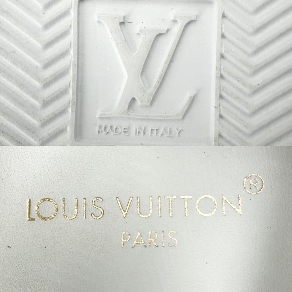 LOUIS VUITTON ルイヴィトン スニーカー モノグラム ビバリーヒルズ ローカット 9サイズ 約27.5cm 靴 ファッションアイテム レザー ホワイト 白 メンズ【中古品】